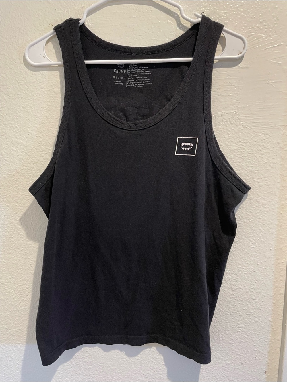 🛹 CHOMP BRAND "Dead Sexy" Skeleton Graphic Tank Top Size M